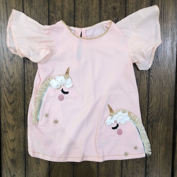 Mud Pie Other - Mud Pie Short Sleeve Unicorn Shirt Size 5t